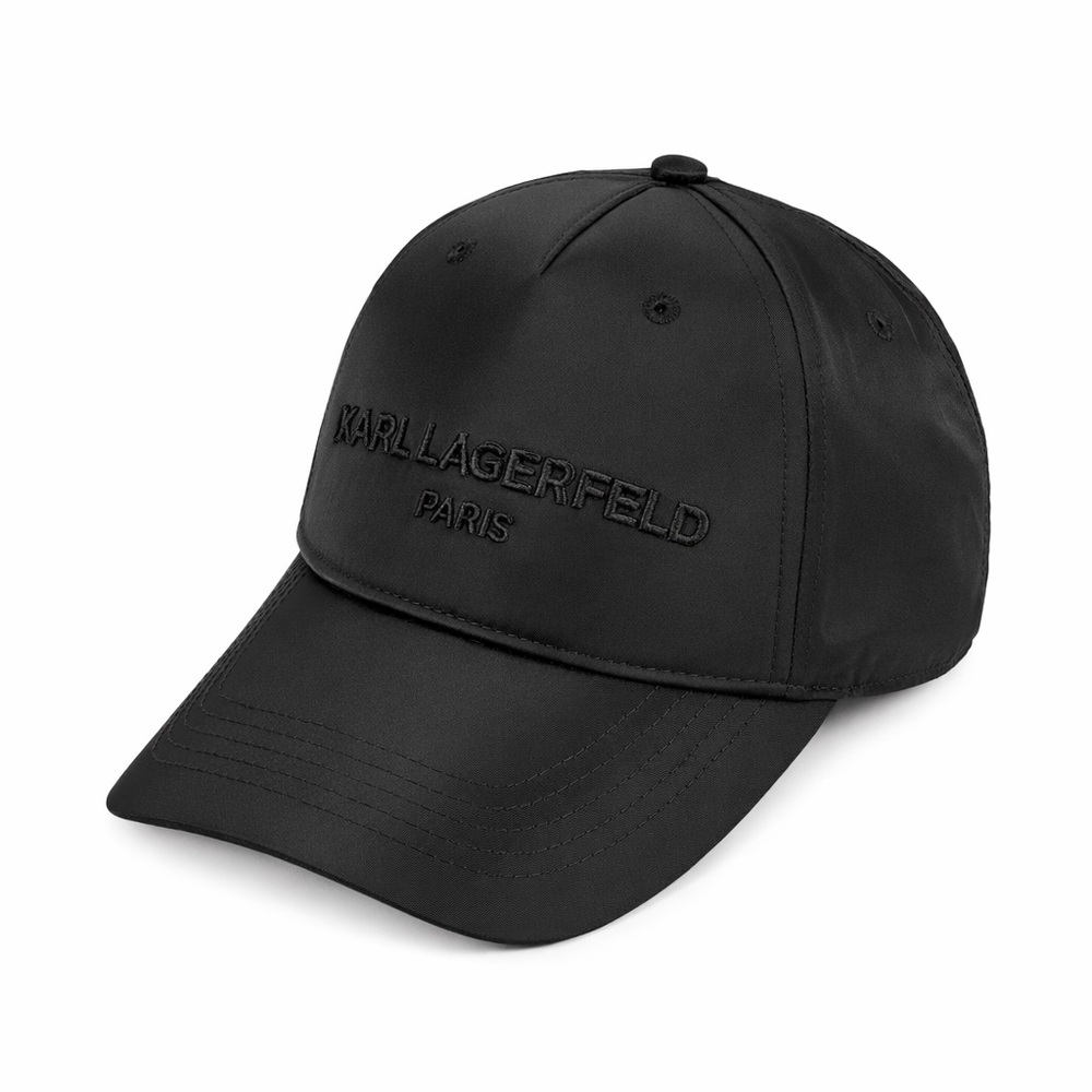 Karl Lagerfeld Black Logo Cap